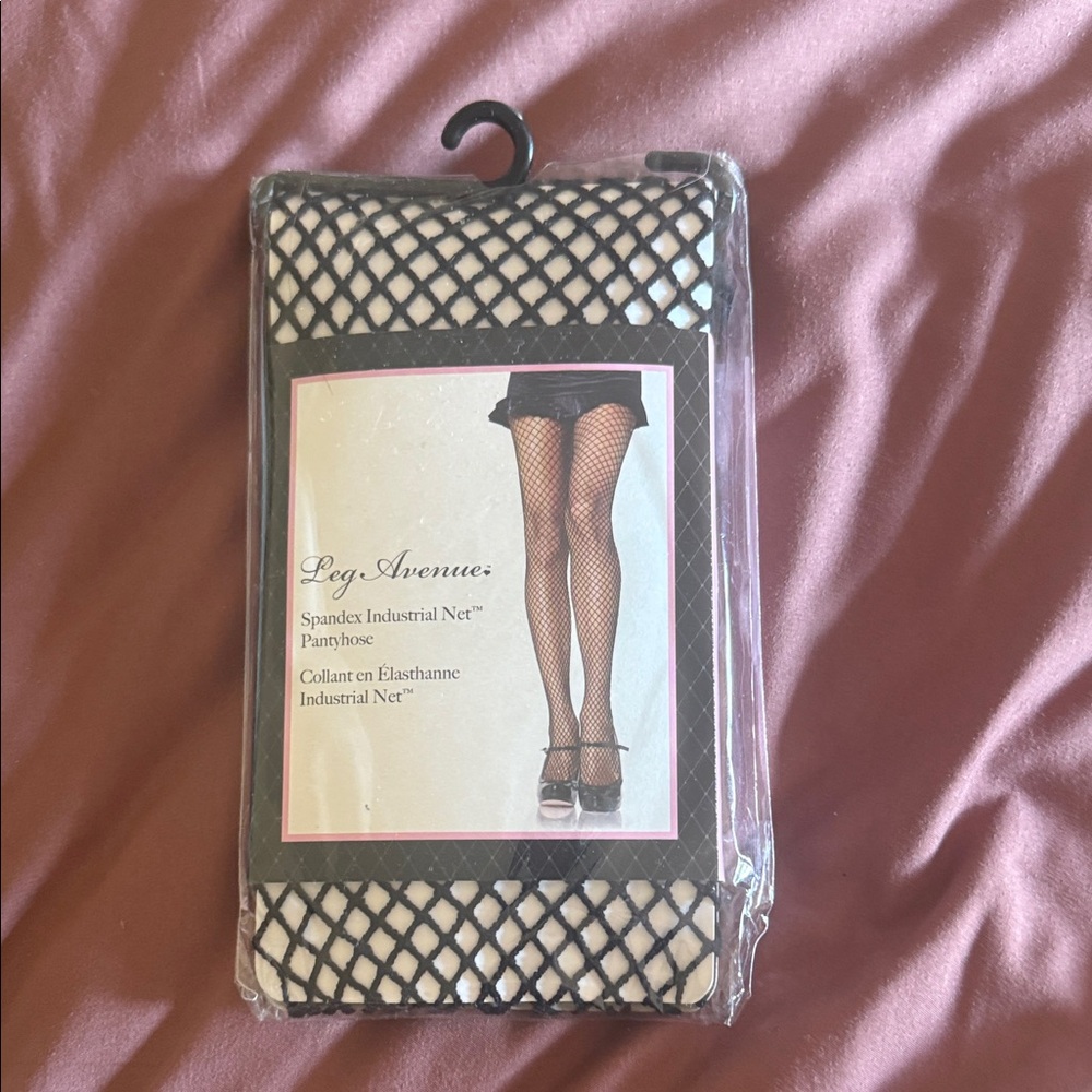 Leg Avenue Black Spandex Fishnet Pantyhose